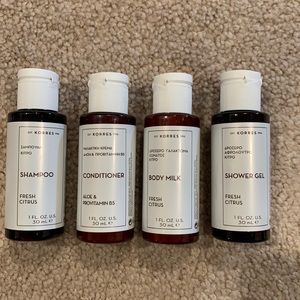 Korres toiletries kit 4pc